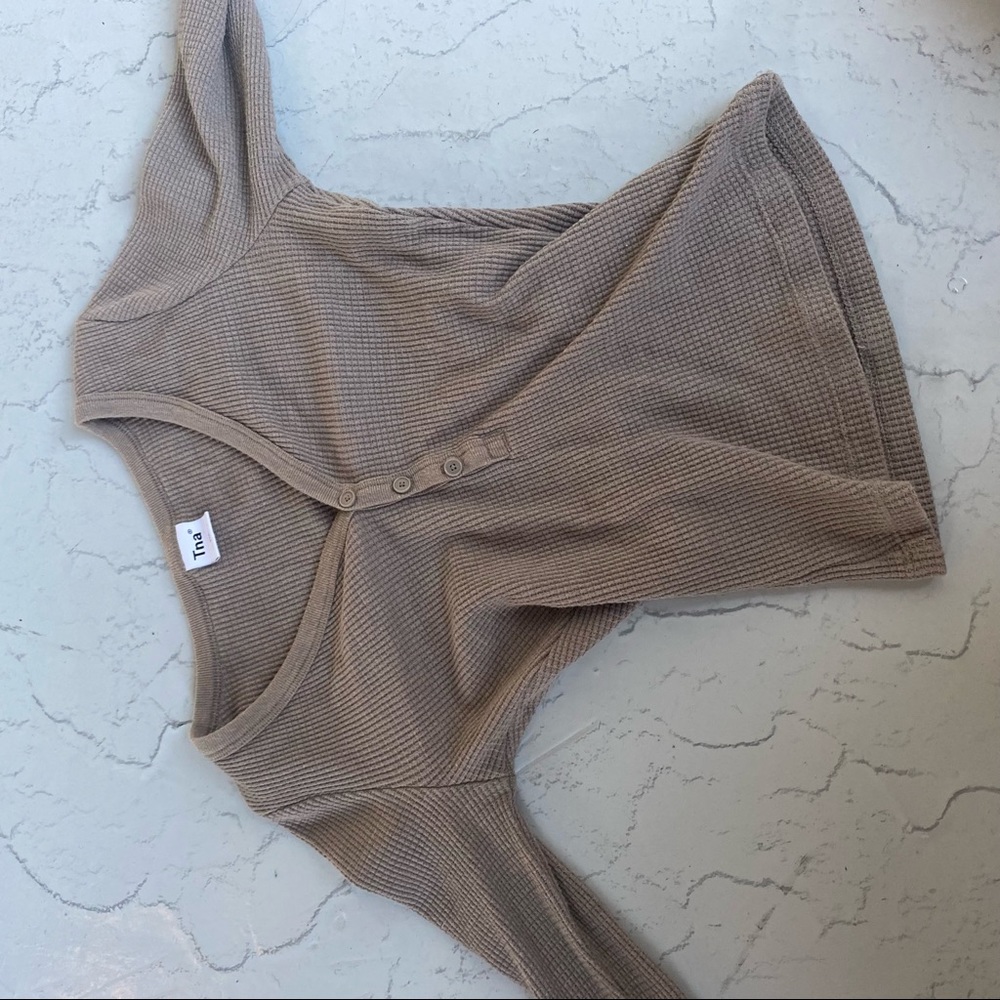 Tna aritzia Xmas waffle shirt